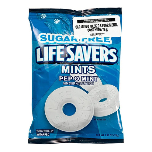 Caramelos Life Savers Menta Sugar Free 78g