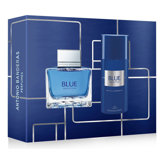 Kit Perfume De Hombre Banderas Blue Seduction Edt