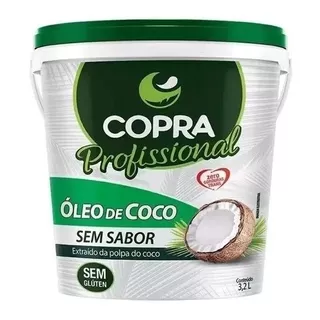 Kit 2uni Óleo De Coco Sem Sabor Balde 3,2l - Copra