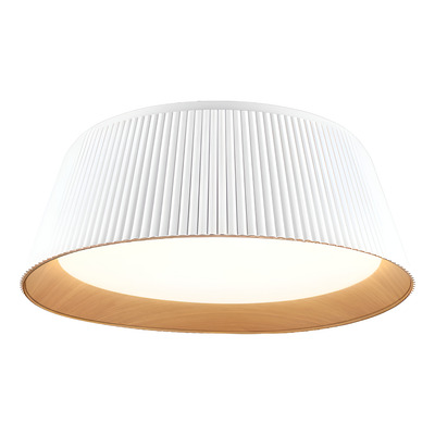 Plafon Led Wood 36w Dimerizable Simil Madera Moderno Gmg Blanco