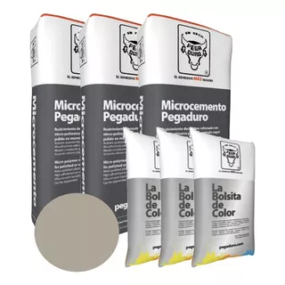 Microcemento Chukum (paquete 3 Bultos Y 3 Pigmento Chukum)