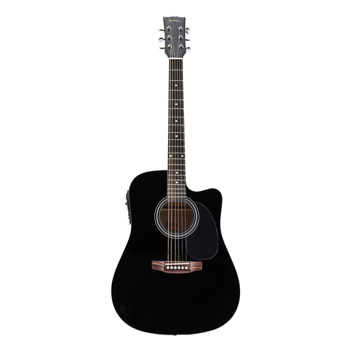 Guitarra Electroacústica Memphis 964 Black Color Negro Orientación de la mano Diestro