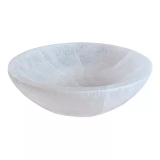 Tigela Pote Pedra Cristal Selenita Natural Bowl 5x15cm