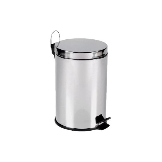 Cesto Tarro Tacho Papelera Con Pedal Acero Inoxidable 20 Lts