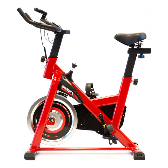 Bicicleta Fija Spinning Randers Arg-845sp Rojo 6kg