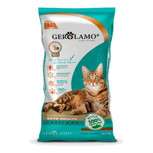 Gerolamo Para Gato Adulto Castrado De 2,7 Kg