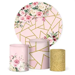 Trio Capa Cilindro + Painel Redondo Flores Em Tecido 1,5m no Mercado Livre com oferta e cupom de desconto