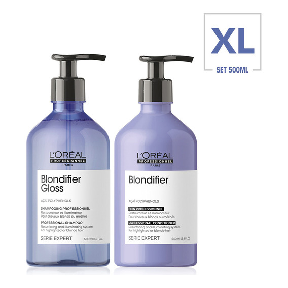  Kit X2 Cabello Rubio Blondifier 500ml L'oréal Professionnel