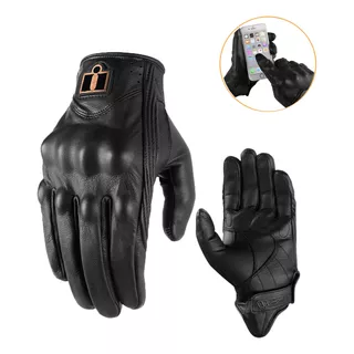 Guantes De Moto Proteccion Para Pantallas Táctiles 100% Piel