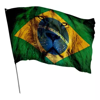 Bandeira Brasil Leão De Judá 1,0m X 70cm Cor