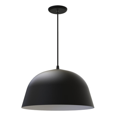 Lampara Colgante Campana Nórdico Bell 15 Negro Apto Led E27 