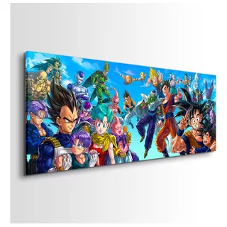 Cuadro En Canvas De Dragon Ball Z Goku, Vegeta 150x60cm 