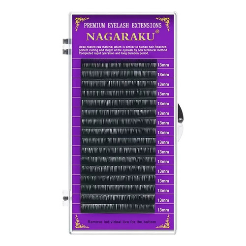 Blister Pestañas Nagaraku Aplicacion Mink 1x1 1pz Una Medida