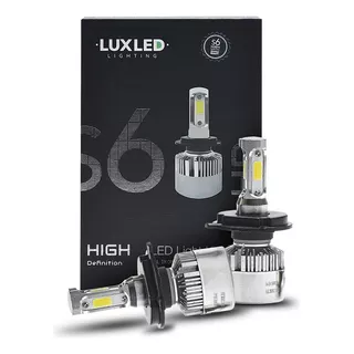 Kit Cree Led S6 Hd 44000 Lum H4 Alta Y Baja Biled 12v 