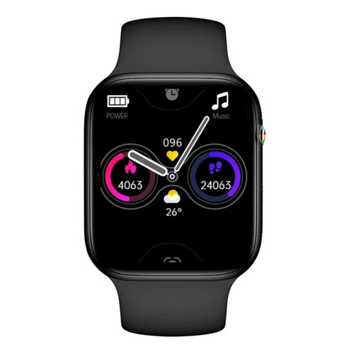 Reloj Inteligente Smartwatch Hw22 Pro Android Ios Watsaap Color de la caja Negro