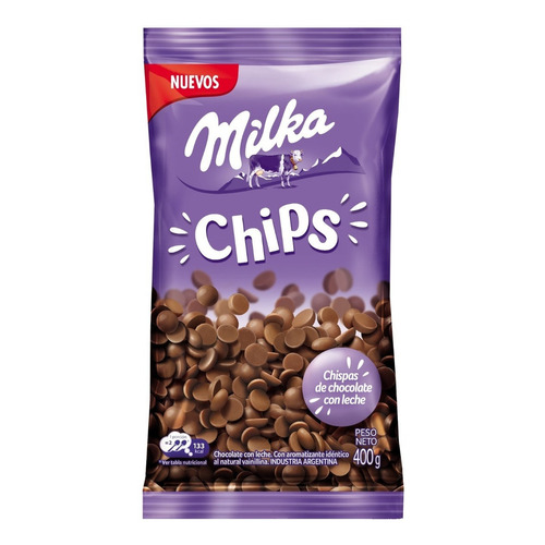 Chocolate Milka Chips 400gr