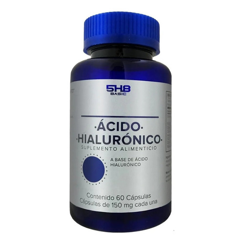 Suplemento Alimenticio Ácido Hialurónico 60 Cápsulas 5h8 Sfn Sabor Sin Sabor