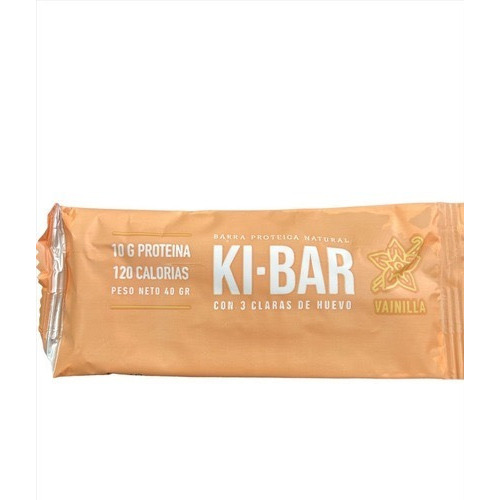 Ki Bar Barrita Proteica Vainilla Datiles Mani + 3 Claras 40g