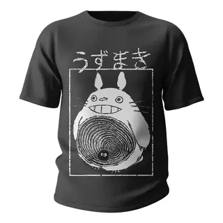 Remera Mi Vecino Totoro X Junji Ito Uzumaki Anime Ghibli