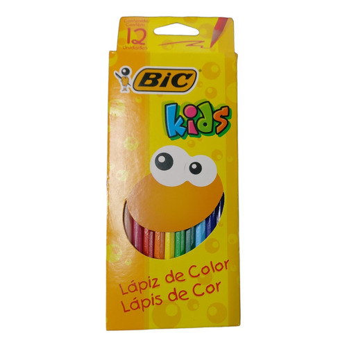 Lapices Largos X 12 Colores Bic Kids