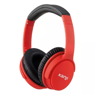 Auriculares Inalámbricos Bluetooth Kanji Kj-aubt002 Color Rojo