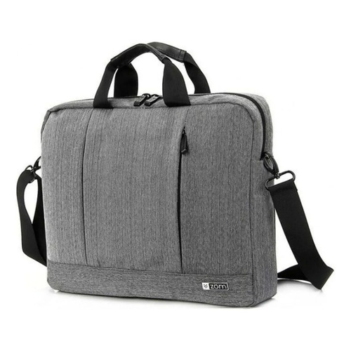 Maletín Porta Notebook 15,6 Zom Hasta 10kg Zm 100j Gris Color Gris Oscuro