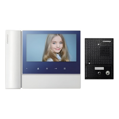 Kit Portero Electrico Visor Commax Cdv 70n Pantalla 7  Led Blanco