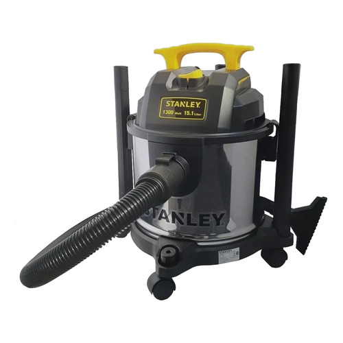 Aspiradora De tacho Stanley SL1901-4B 15L  plateada, negra y amarilla 230V 50Hz