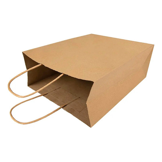 Bolsa Papel Kraft Delivery Con Manilla 31x40 - Pack 20un