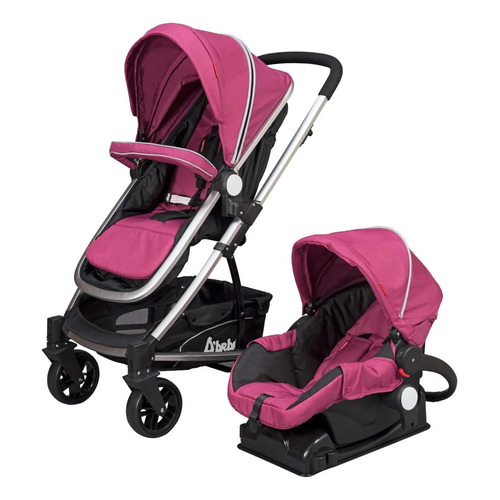 D´bebe Carriola Travel System Crown Color Rosa Color del chasis Plateado