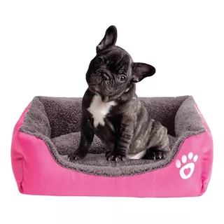 Cama Para Perro Mascota 60x51x18 Mediano Color Rosa