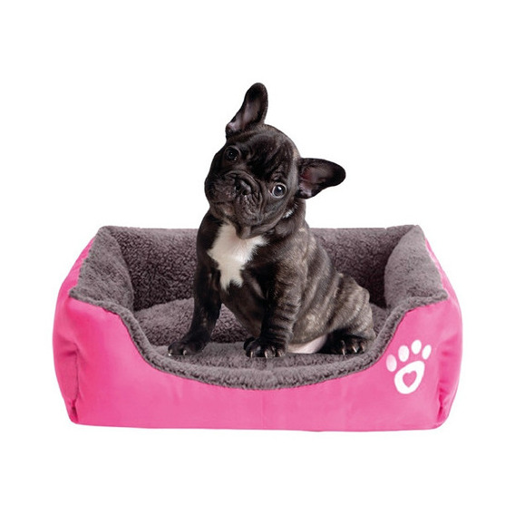 Cama Para Perro Mascota 60x51x18 Mediano Color Rosa