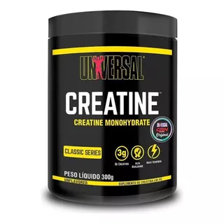 Suplemento Em Pó Universal Nutrition Creatine Creatina Mono 300g Pura