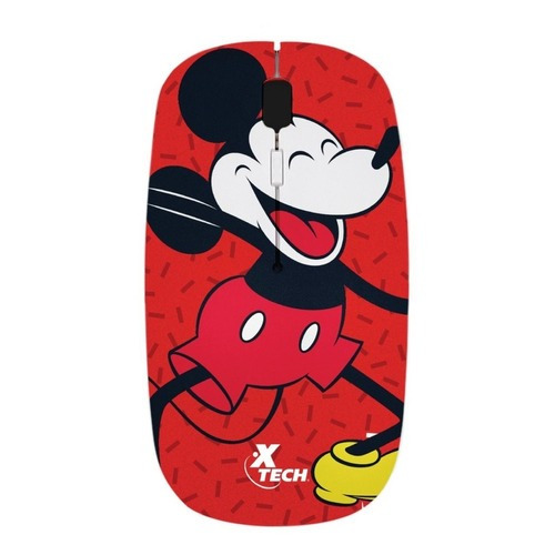 Mouse Inalambrico Disney Mickey Mouse Xtech Xtm-d340mk Color Negro