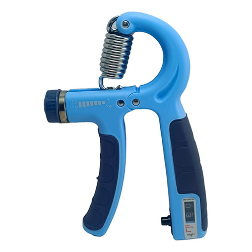 Hand Grip Ejercitador De Mano Antebrazo 60kg Con Contador Skyd Azul Claro Azul