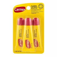 Carmex Tube Lip Balm  X 3 Unid Balsamo Labial