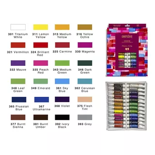 Set Pintura Gouache Obertone Premium Quality 24 Tubos 12ml