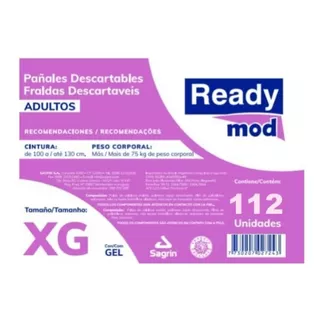 Pañales Para Adultos Ready Mod Talle Xg X 112 Unidades