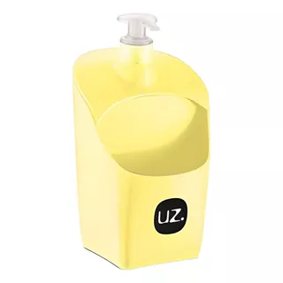 Dispenser Amarelo Solido Para Detergente E Esponja Com Furos U353
