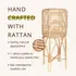 Kouboo Rattan Indoor Plant Stand, Mediano, Natural Planter B Brown Kouboo