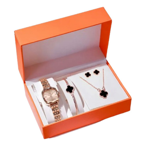 Reloj De Lujo Mujer Mas Anillo Y Joyas Con Caja De Regalo 