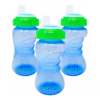 Nenuco 3 Vasos Entrenadores Antiderrames Para Bebés Y Niños Color Azul