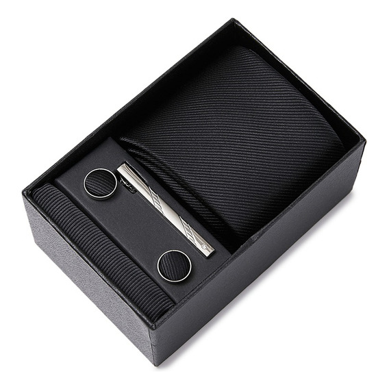 Set De Corbata Formal De 8 Cm Con Estuche De Regalo