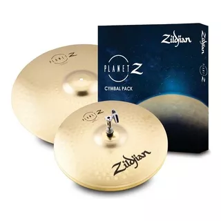 Conjunto De Pratos Zildjian Zp1418 Hi Hat Crash Com Pauzinhos 5a