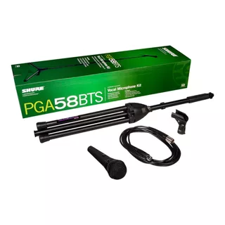 Micrófono Shure Pga58-bts Cable Y Soporte Incluido Xlr-plug