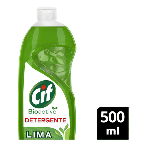 Detergente Bio Active Lima Cif 500 Ml