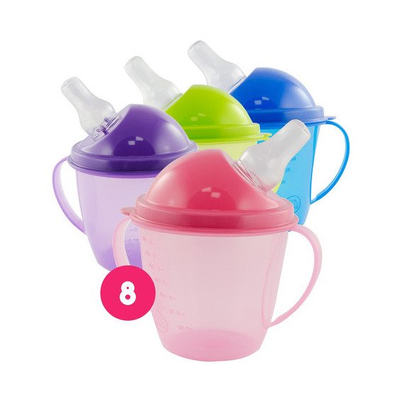 Pack X8 Vaso Sorbito Con Tetina Infantil Bebé Tatín Yesi 