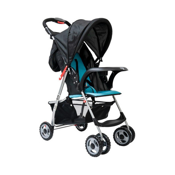 Carriola Trendy Kids D2 Ligera Portavasos Reclinable Color Azul Claro