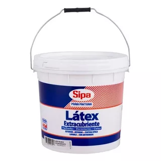 Pintura De Látex Extra Cubriente Sipa Látex Color Blanco Con Acabado Mate De 4gal