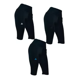 Pack X3 Pantalonetas Short Mujer Total Training Ripple 